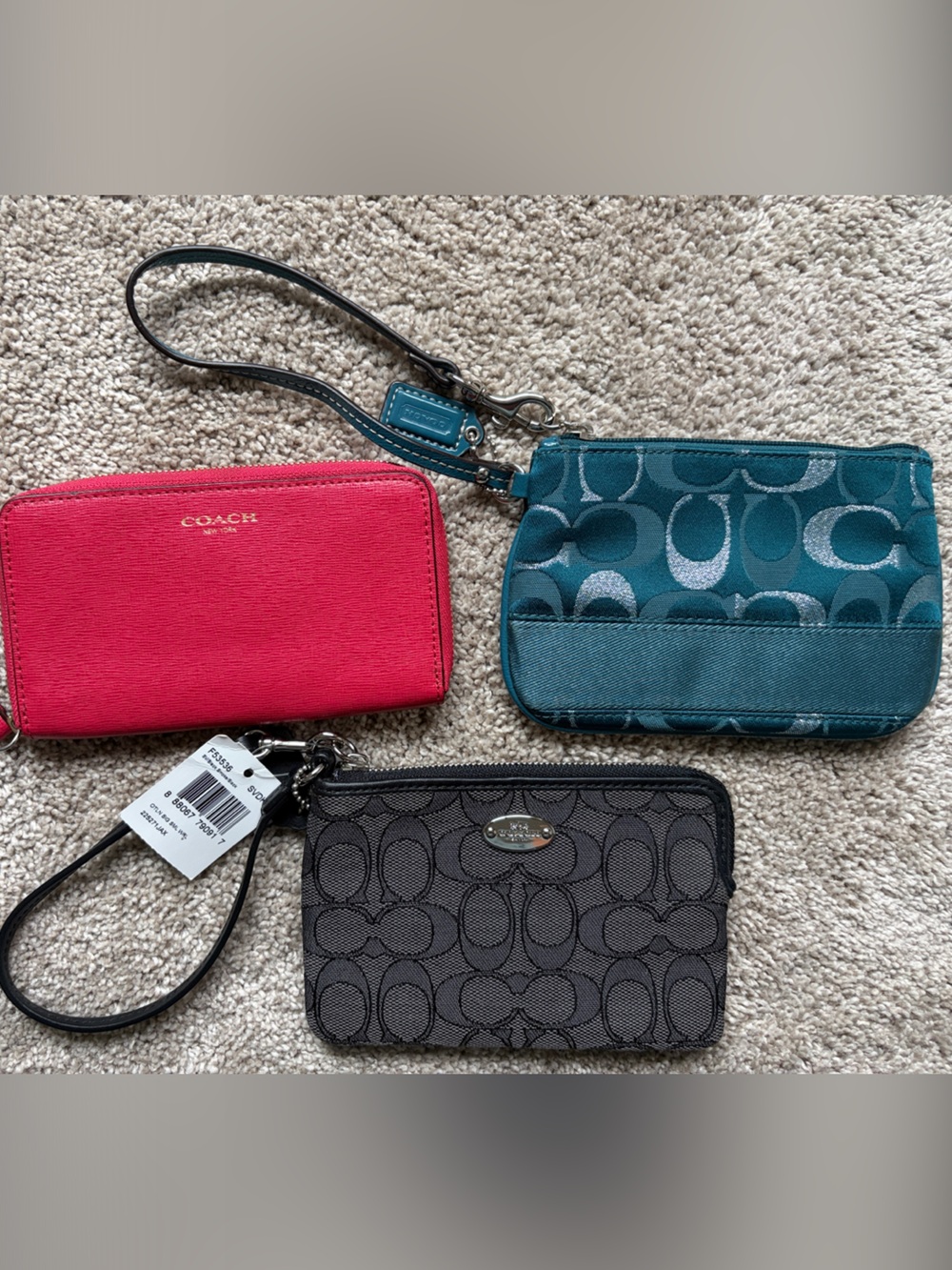 3 Coach Wristlets NWOT